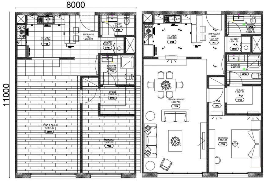 2d cad drawing of floor detail autocad file