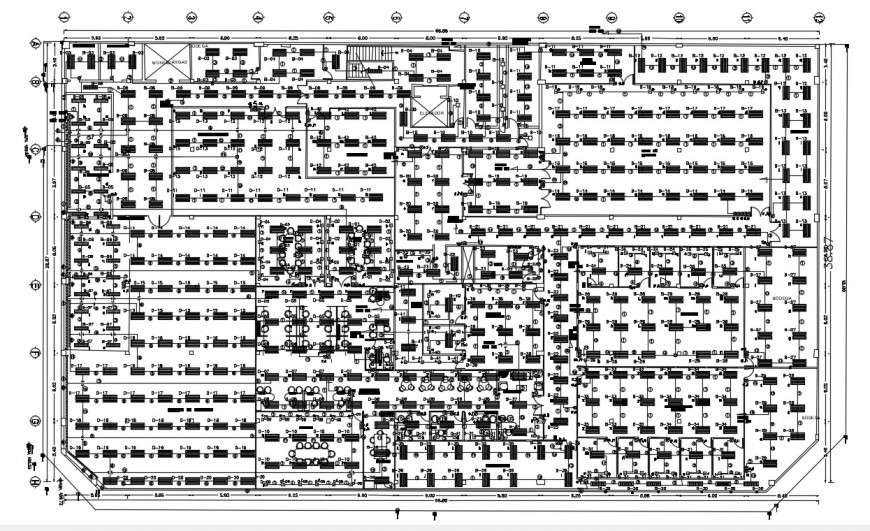 2d cad drawing of floor lighting autocad software