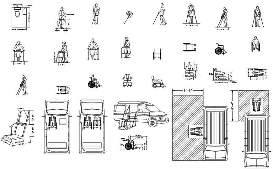 2d cad drawing of hospital blocks dwg file