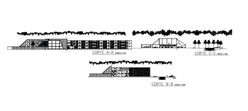 2d cad drawing of hotel 3 auto cad software