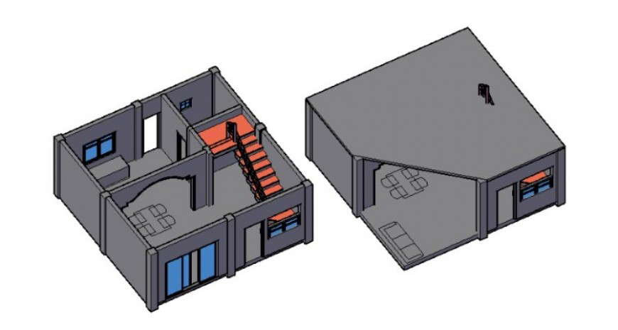 2d cad drawing of inner top exterior Auto Cad software