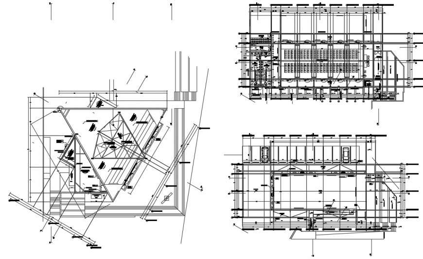 2d cad drawing of parking plan autocad software