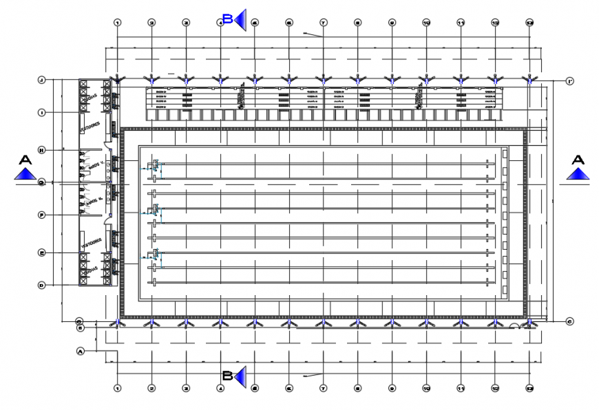 2d cad drawing of top elevation autocad software