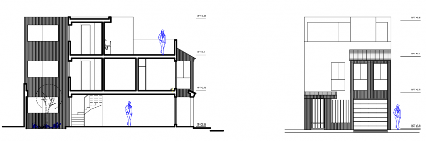 2d cad drawing of urban bulding autocad software