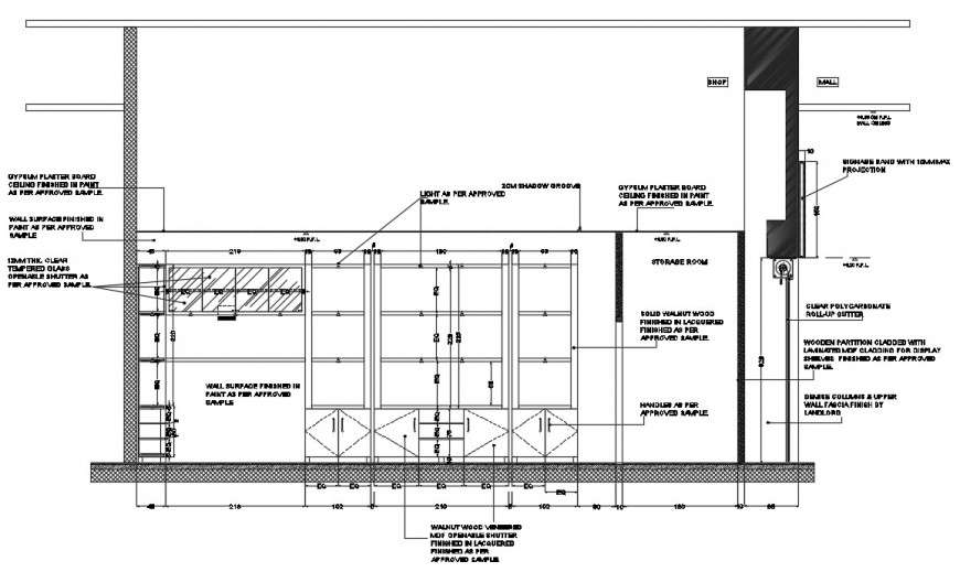 2d cad drawing of walnut wood autocad software