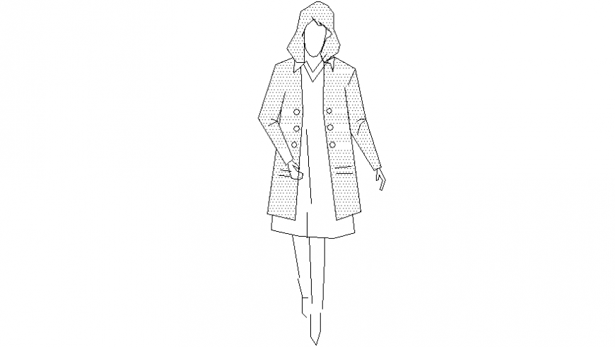 2d CAD drawings details of people units dwg file