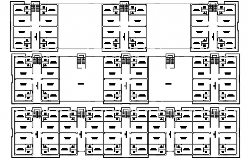 2d cad drawings of flat plan AutoCAD software