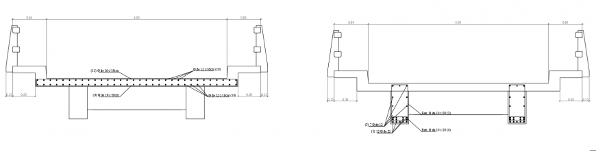 2d cad drawings of parallel bridge autocad software