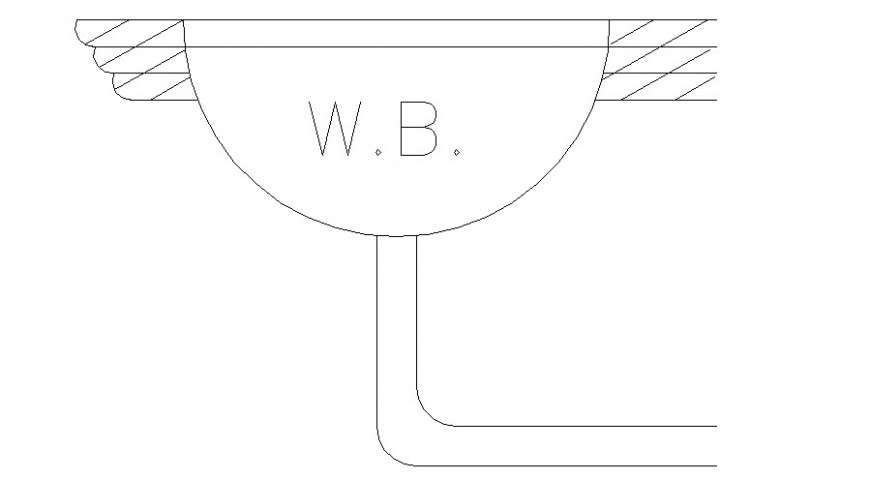 2d drawing details of washbasin sanitary units dwg file