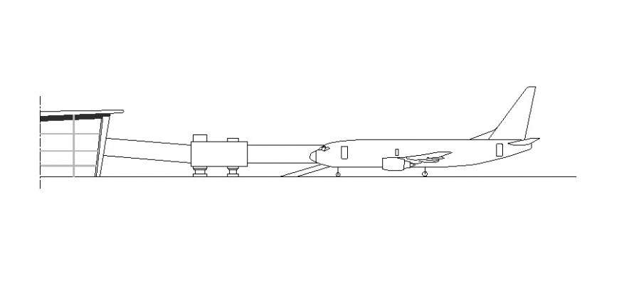 2d elevation design of Towable Passenger transfer