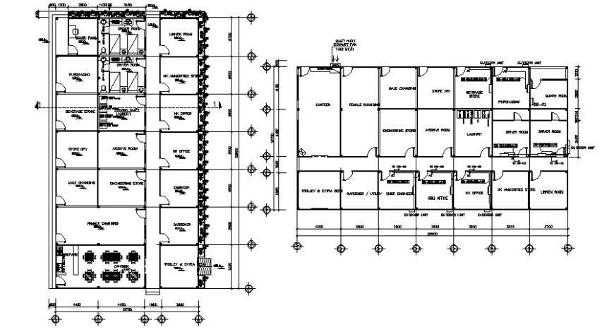 2d hotel project detail cad file