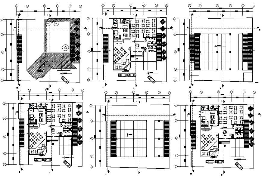 2d restaurant bar detail cad file