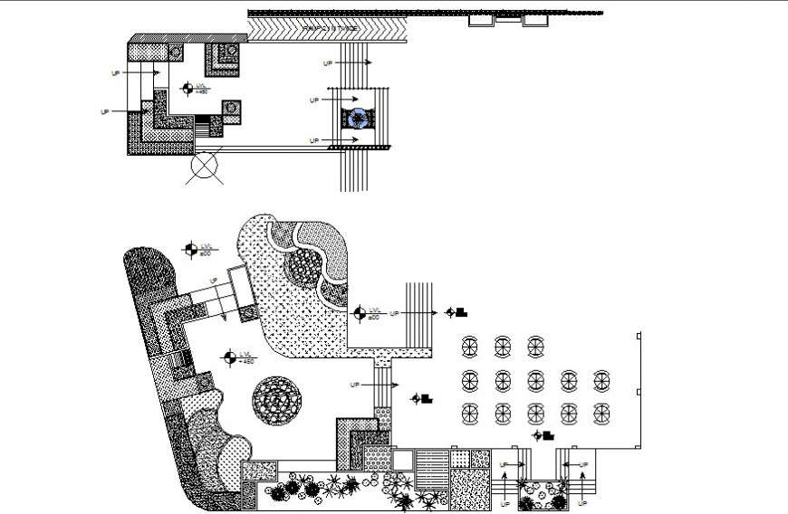 2d restaurant project detail dwg file