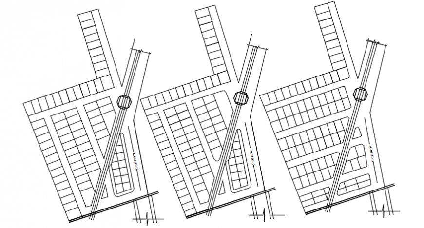 2d view of an area detailing of a plot autocad file