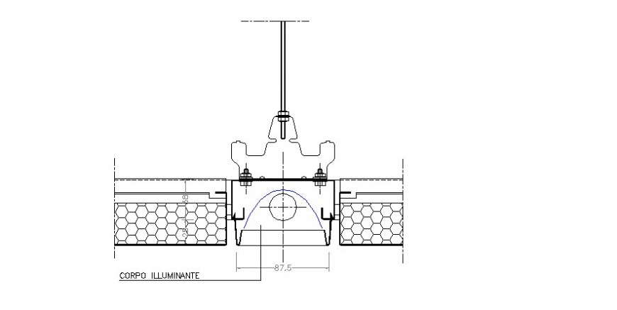 2d view of mechanical unit block detail layout file in dwg format
