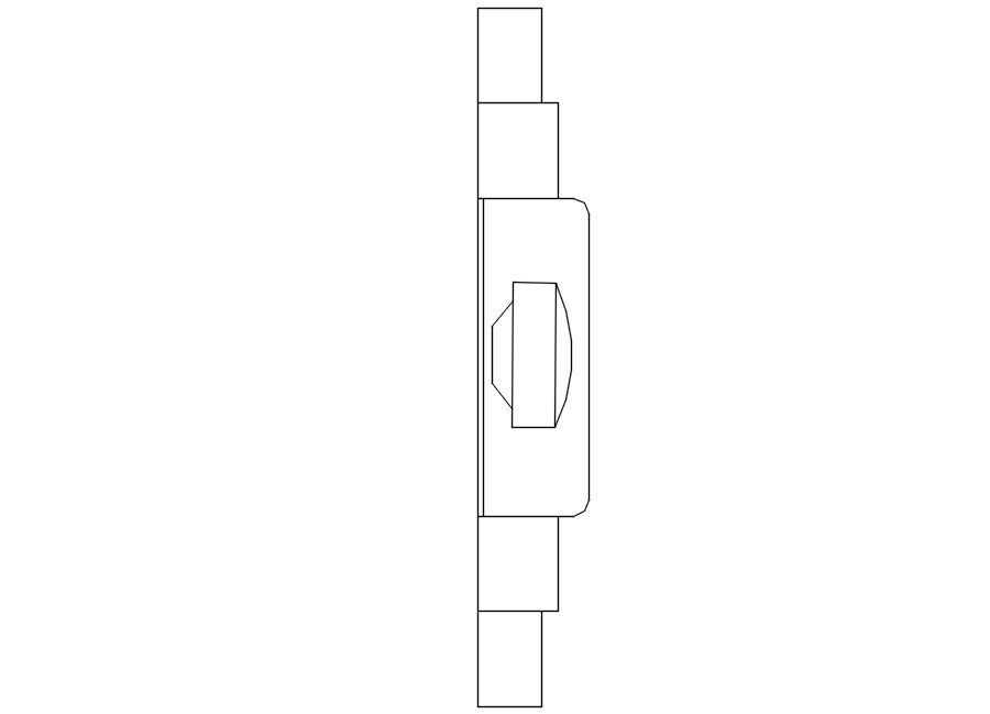 2D TV Unit CAD Block for AutoCAD Interior DWG Drawings