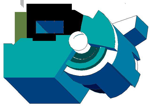 3 D commercial office plan detail dwg file