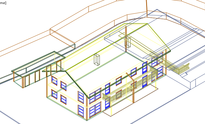 3D Fire Mannsbolig DWG File with Full Floor Plan and Structure