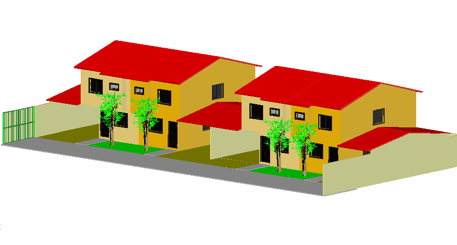 3 D home detail dwg file