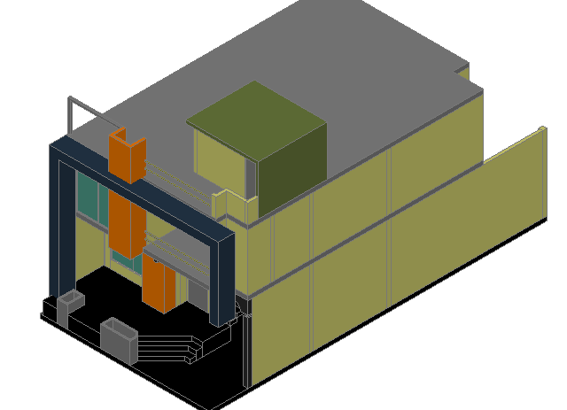3 D home plan detail