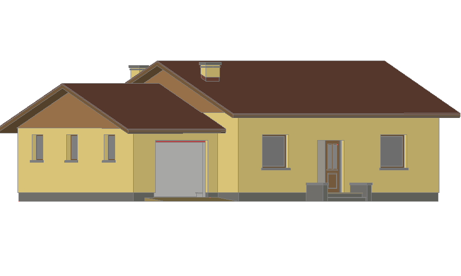 3 D house plan detail