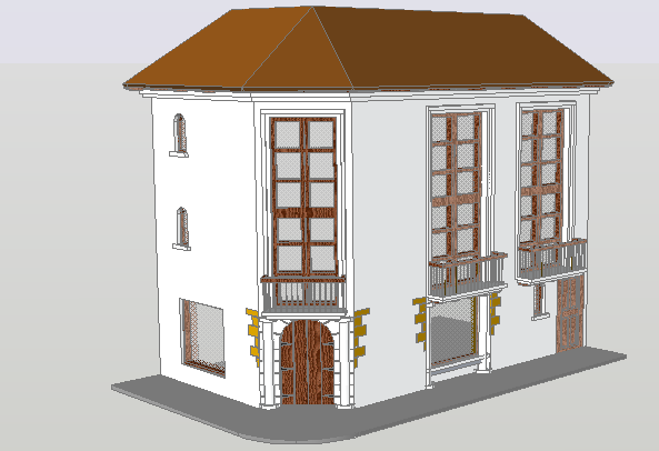 3 D house plan detail dwg file