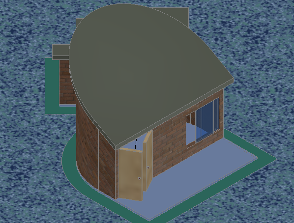 3 D house plan detail dwg file