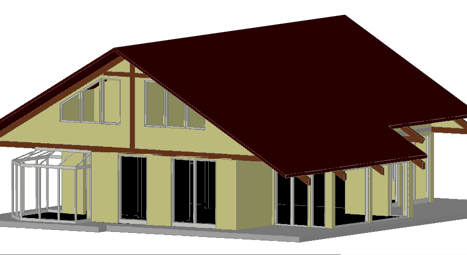 3 D house plan dwg file