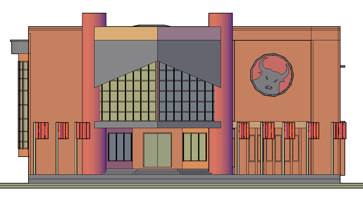 3 D house plan dwg file
