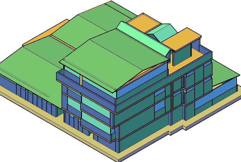 3 d home four floors plan detail