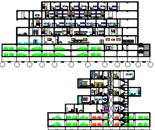 3 star hotel design dwg file