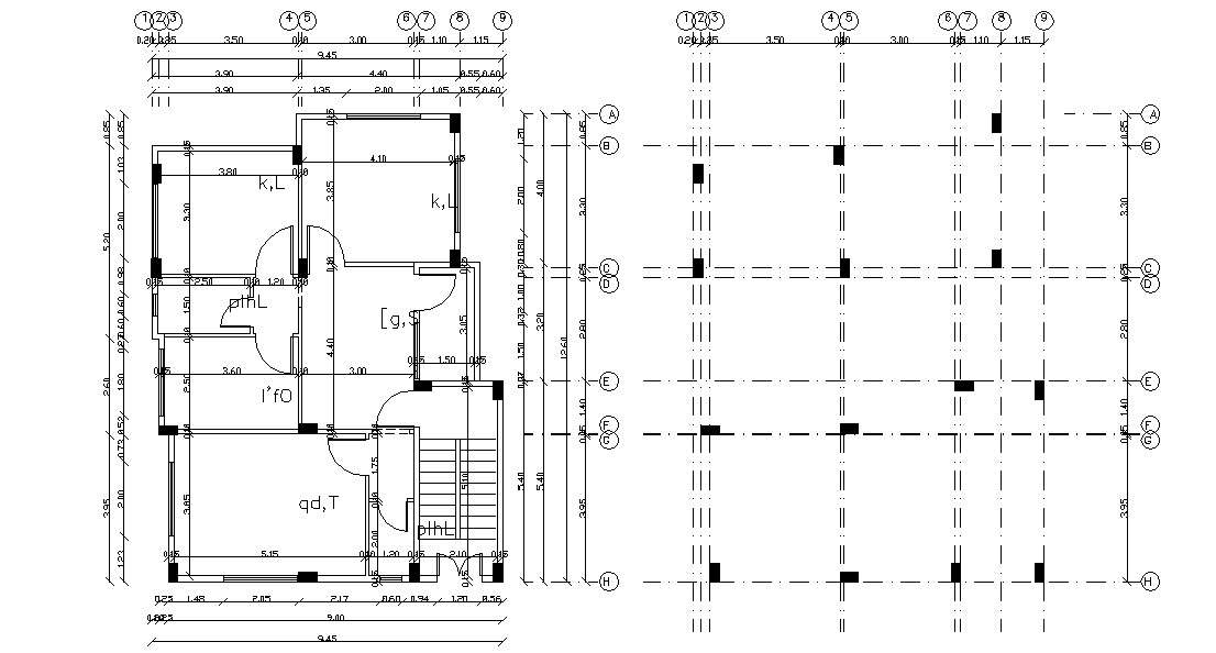 30 X 40 House Plan Design DWG File
