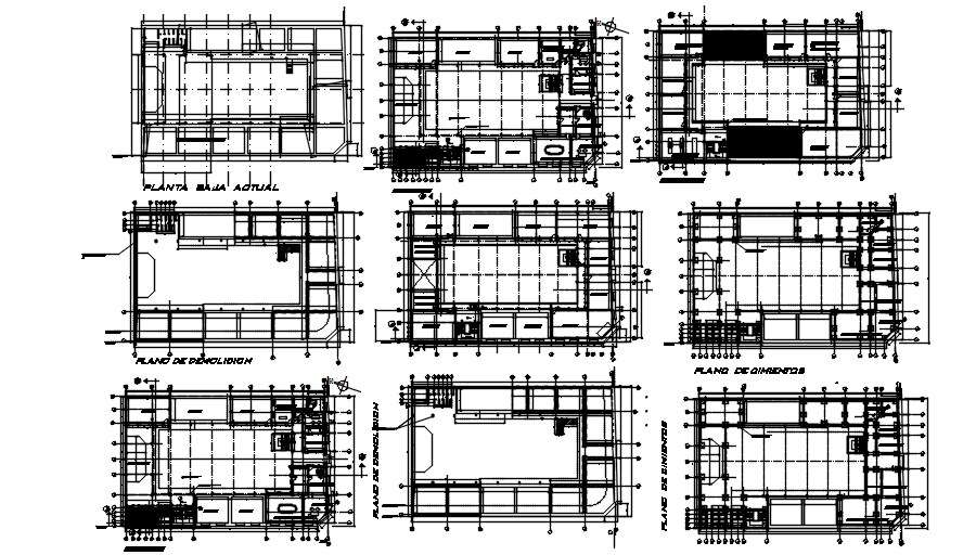 30X44 Meter Commercial Building Floor Plan AutoCAD Drawing DWG File