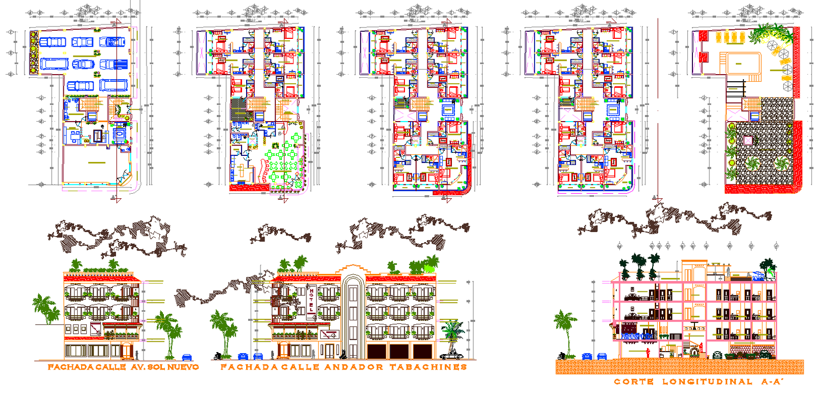Modern plan of Hotel