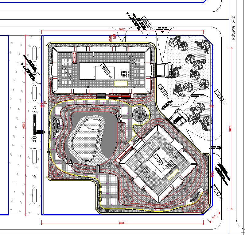 Master plan of architecture projects