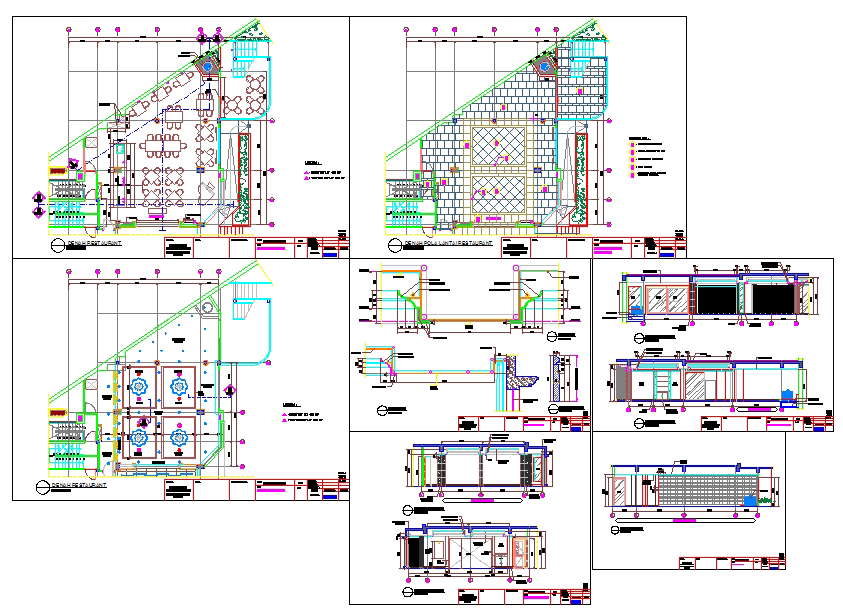 Hotel With Restaurant Detail Plan