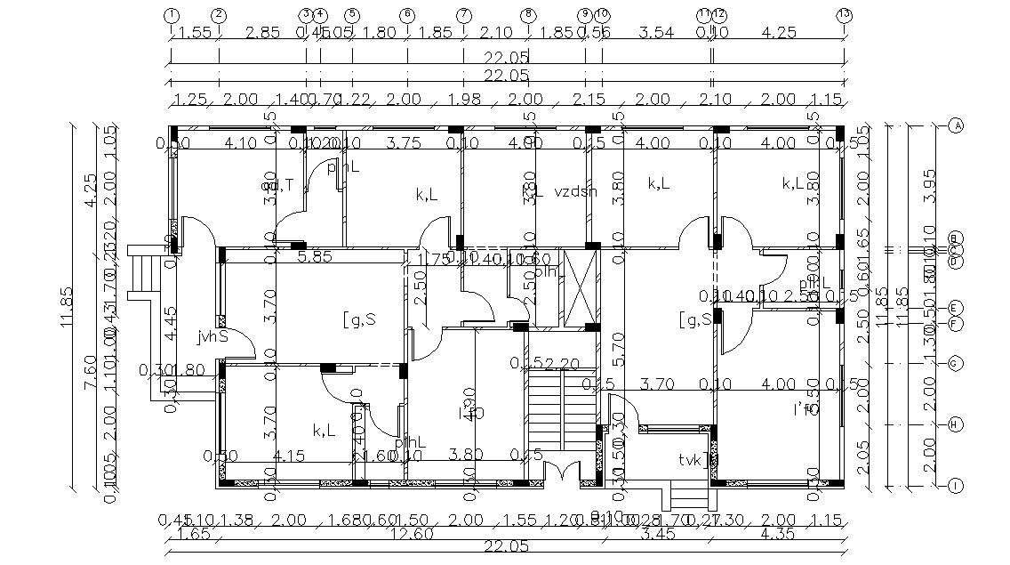 37 By 72 Residence House Plan Design DWG File