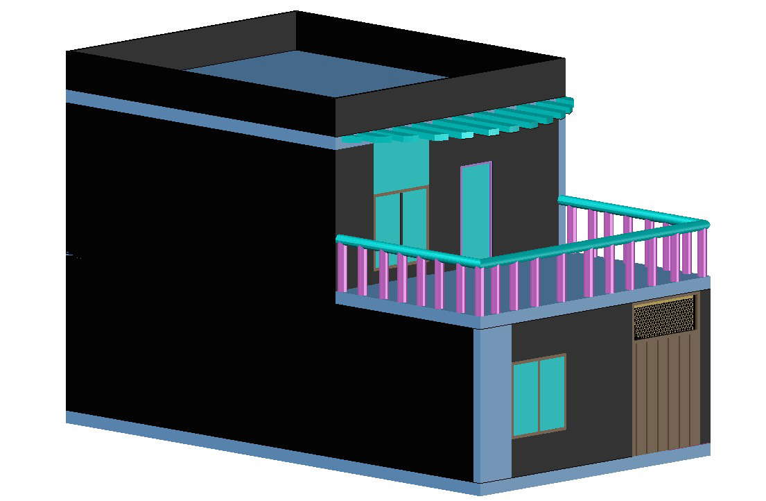 3D Duplex House