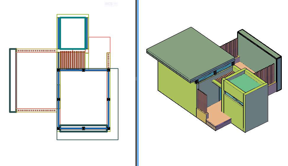 3D Guard House Design DWG File