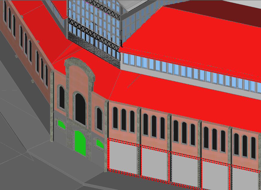 3D Market Gate Entry Plans CAD Models and Construction Layout