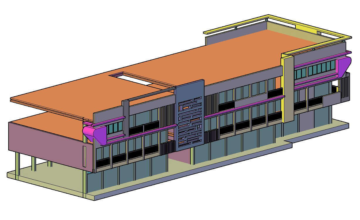 3D Shopping mall details