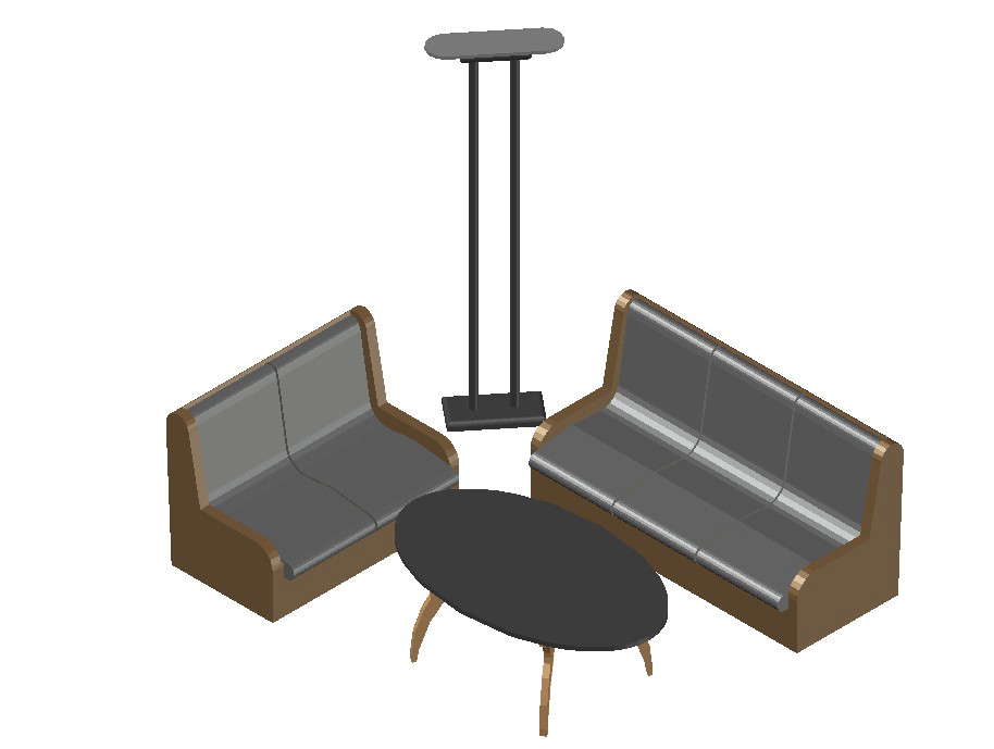3D Sofa Details for Living Room and Interior Layout