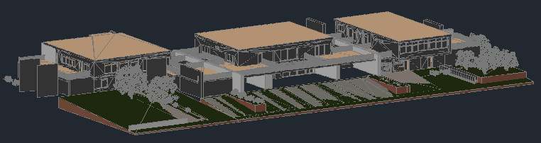 3D drawing of Architectural Gomez house design drawing
