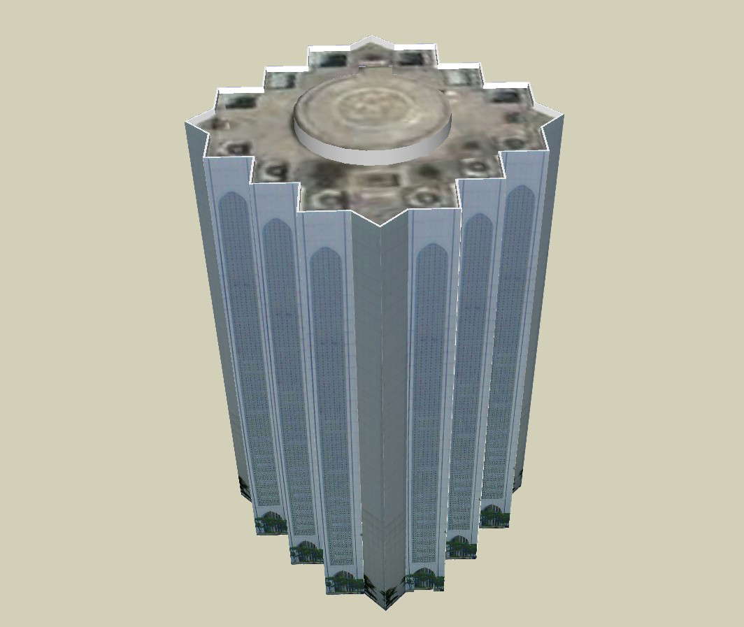 3D drawing of high rise building 