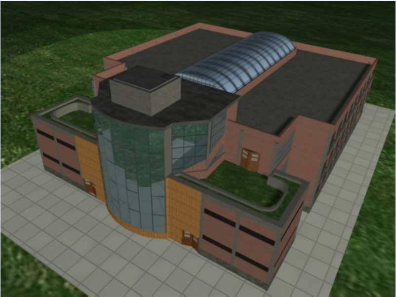 3D image view of a medical university