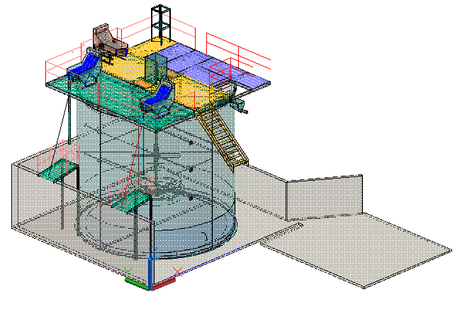 3D tank elevation detail dwg file