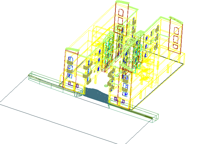 3D view of a commercial building 
