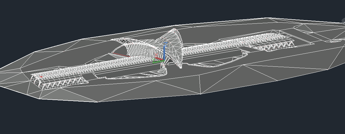 3D view of an airport 