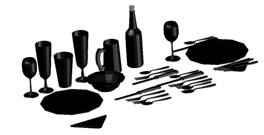 3 d cad drawing of 3 d blocks stable ware auto cad software