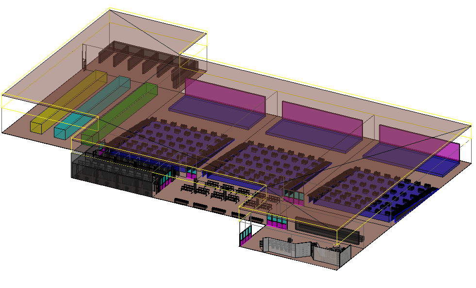 3d Cinema plan dwg file